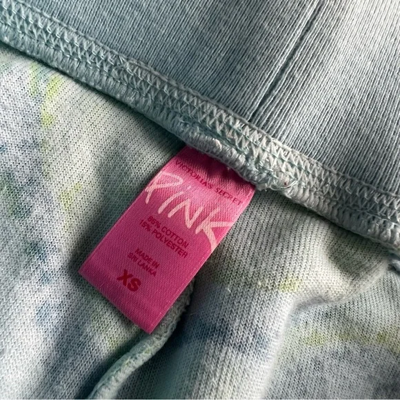 PINK Victoria's Secret Vintage Y2K Retro Hippie Paisley Swirl Terry Towel Pants - Picture 3 of 14